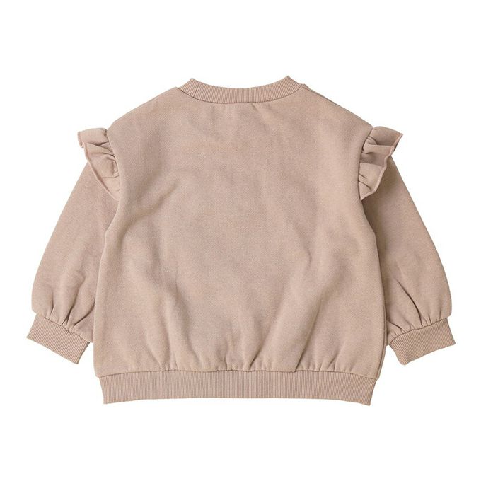 日本 ZOOLAND - 可愛女孩裏起毛長袖上衣-蝴蝶結-黑