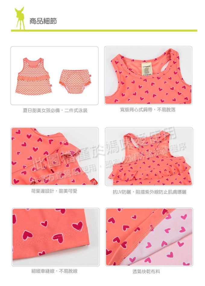 德國 Lassig - 嬰幼兒抗UV二件式泳裝-普普風點點