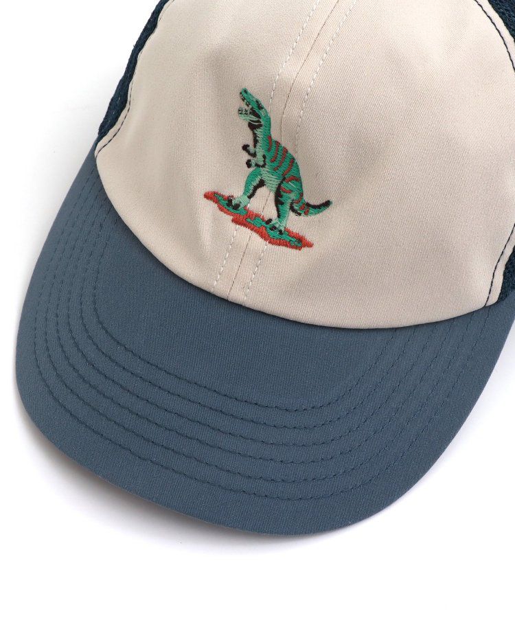 日本 BREEZE - 主角級印花網眼卡車帽-海鷗-綠卡其