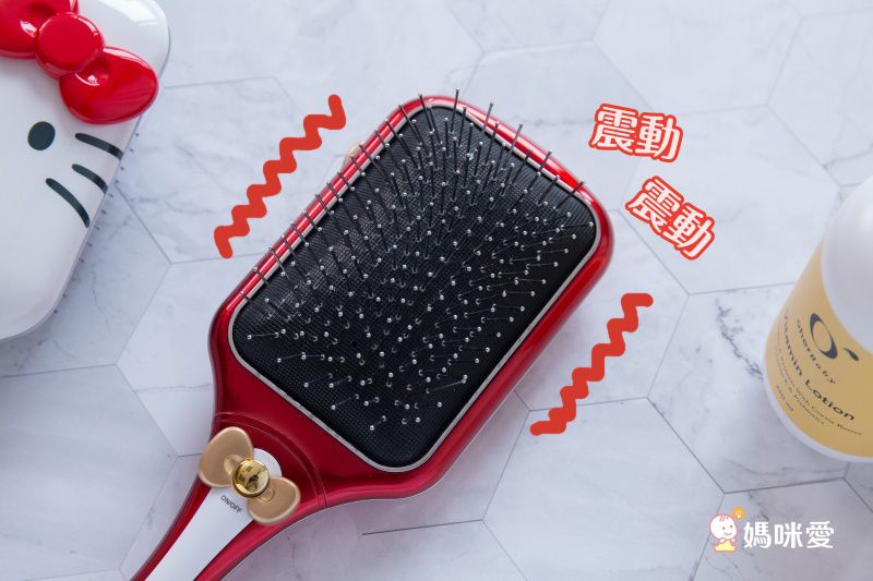 日本 KOIZUMI 小泉成器 - Hello Kitty 音波美髮梳-動物派對-KBE-G838 WE