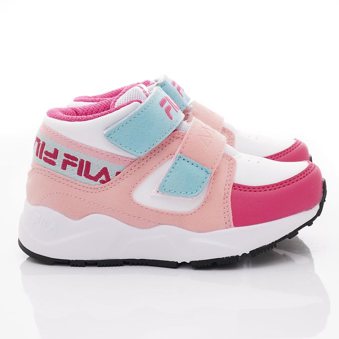 FILA - FILA機能慢跑運動鞋-2-J432X-155桃藍粉(中大童段)-運動鞋-桃藍粉