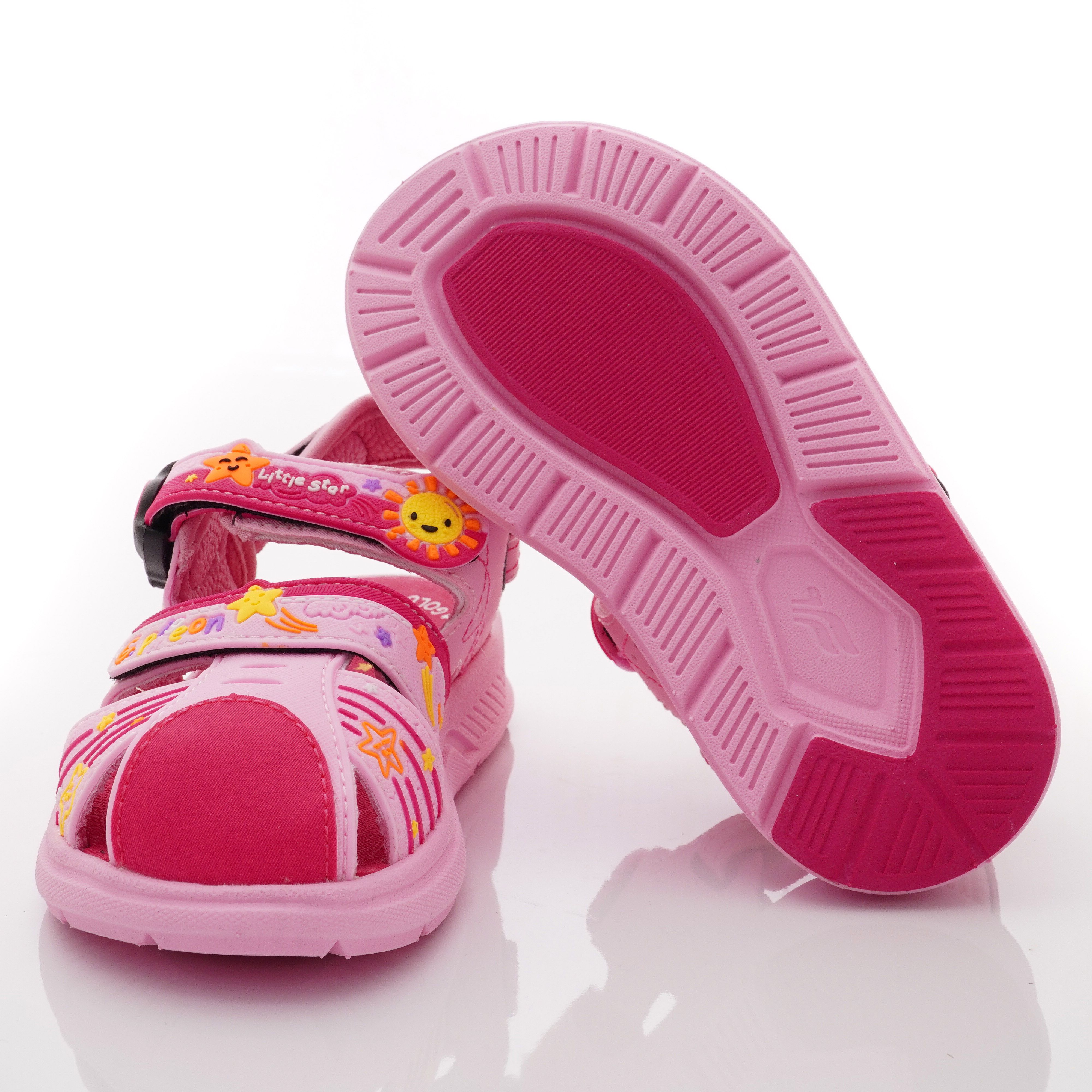 G.P - 護趾磁扣兩穿涼拖鞋款(中小童段)-粉