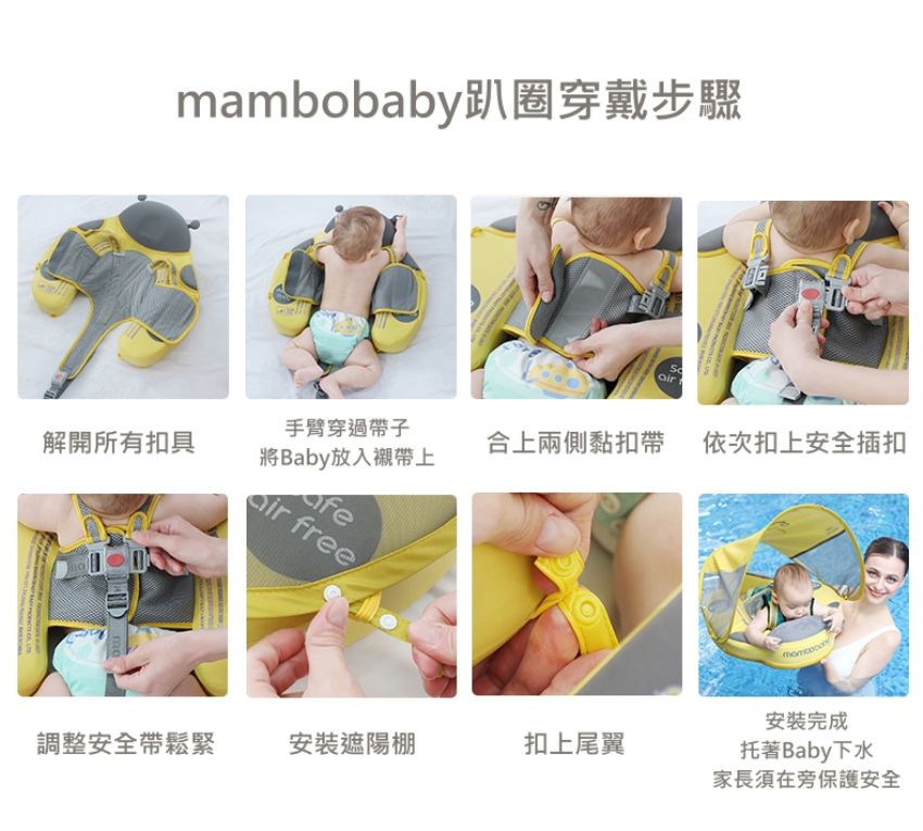 Mambobaby - 摺疊款趴圈-綠色
