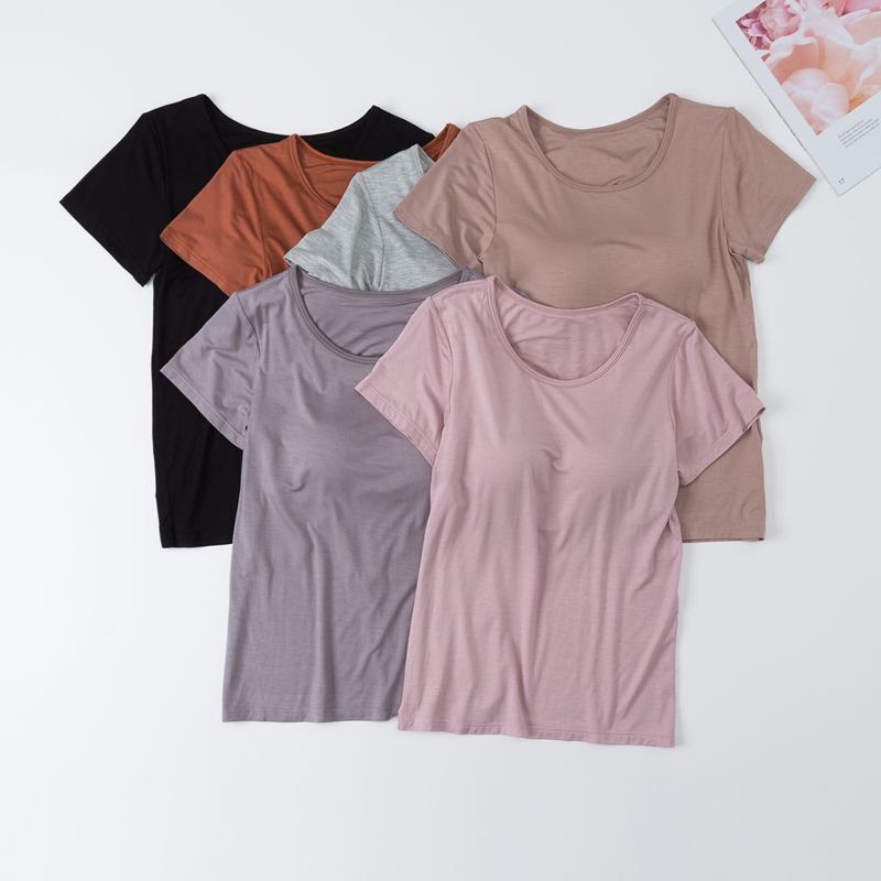 莫代爾柔軟涼感Bra T-黑色