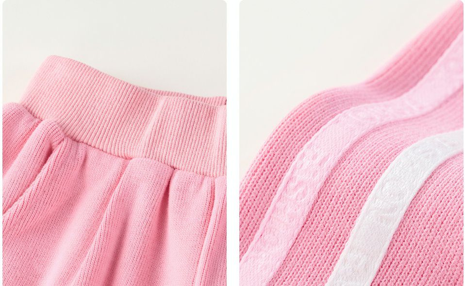 卡通汪汪隊腰鬆緊束口休閒長褲-卡通人物天天-紫色