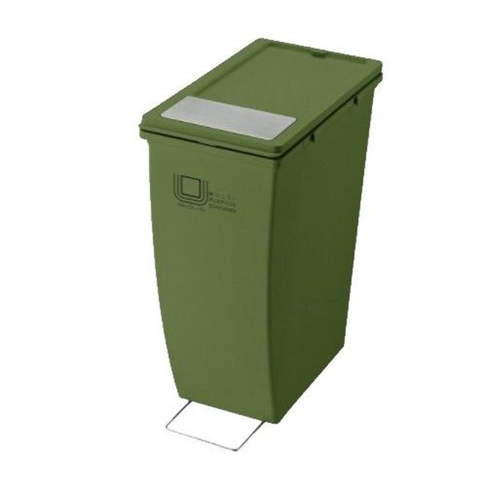 日本 eco container style - 雙用造型垃圾桶-綠色-21L