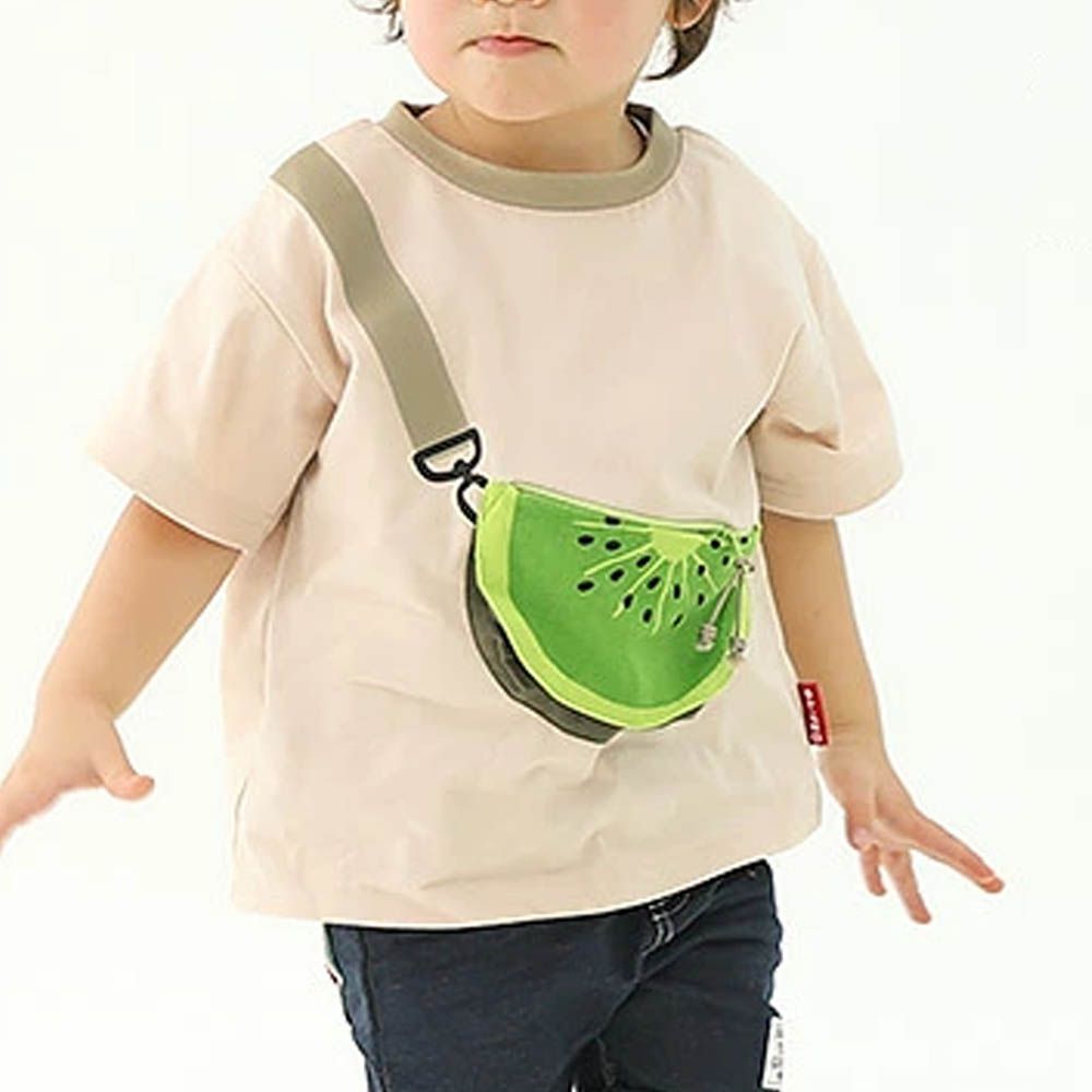 水果天堂 可愛包包造型短袖上衣-奇異果-淺棕