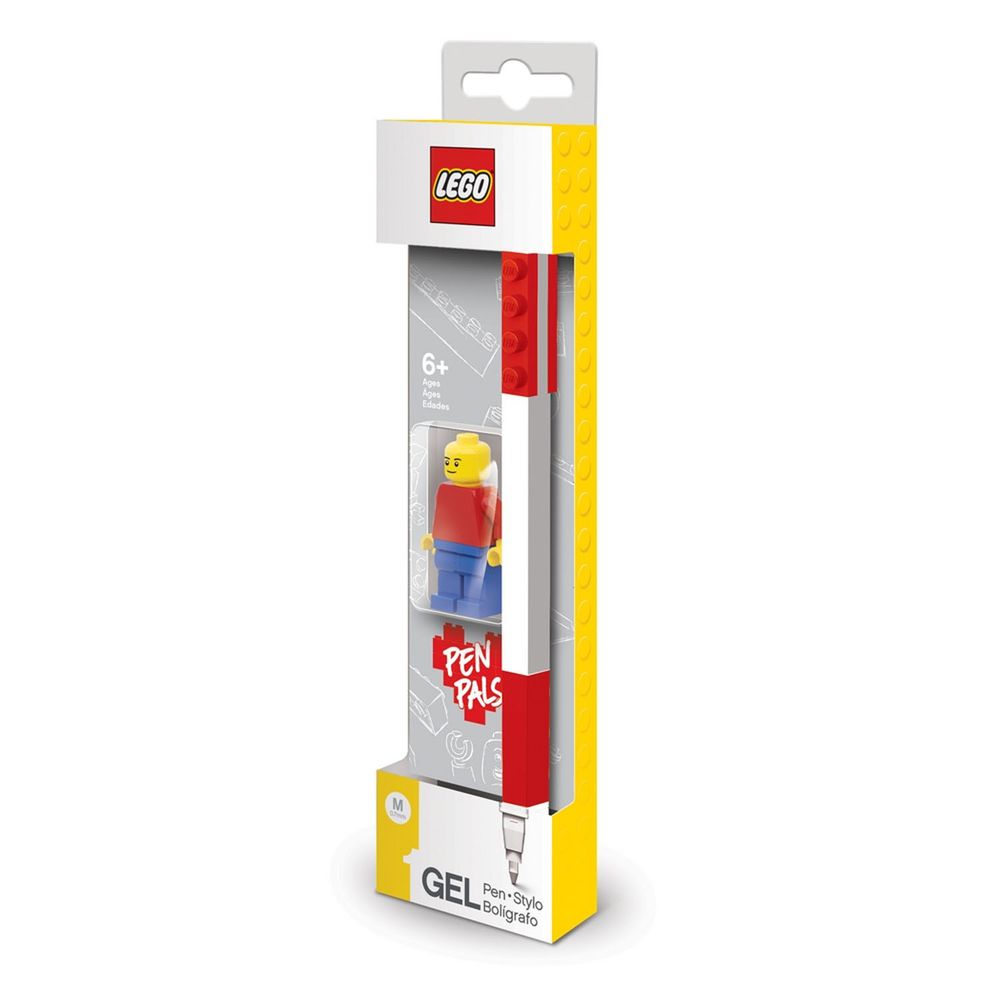 樂高 LEGO - LEGO 積木原子筆-紅色-附樂高人偶-筆長15.7公分