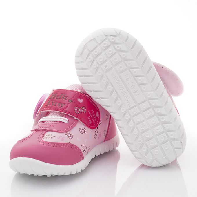 HELLO KITTY - HELLO KITTY-台灣製電燈休閒鞋722127桃粉(小童段)-休閒鞋-桃粉