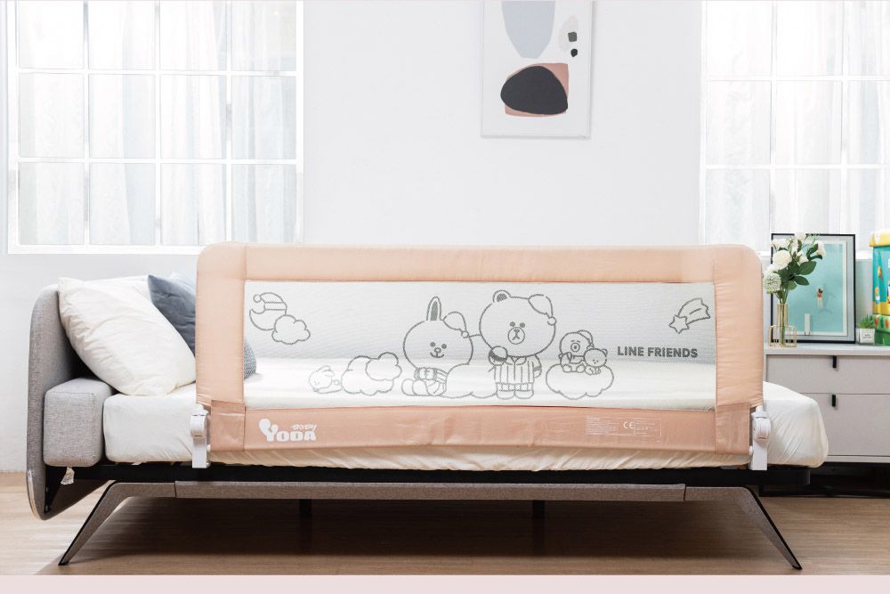 YODA - BROWN & FRIENDS 兒童床邊護欄-陽光米