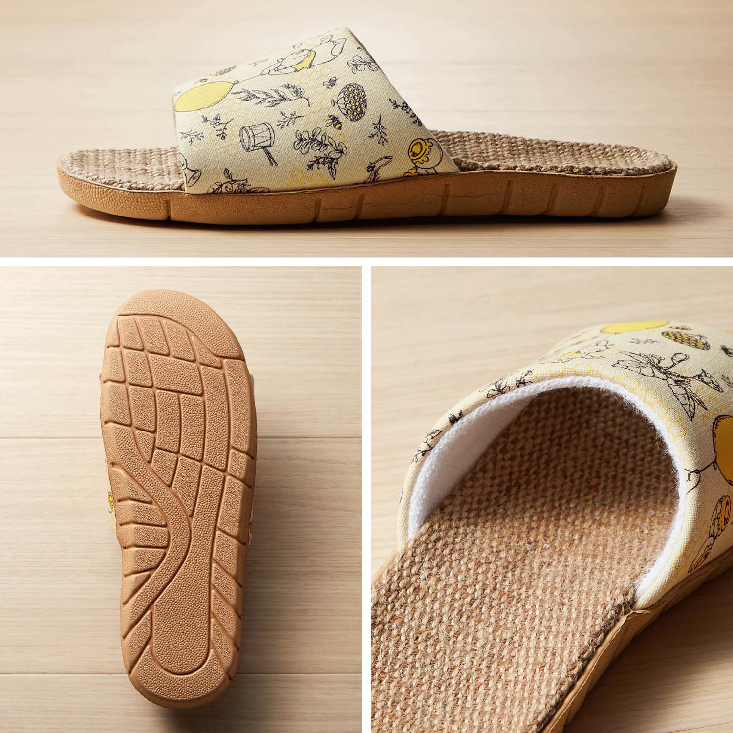 日本千趣會 - 迪士尼 輕量亞麻夏季室內拖鞋-奇奇蒂蒂-粉紫 ((22.5-24.5cm))