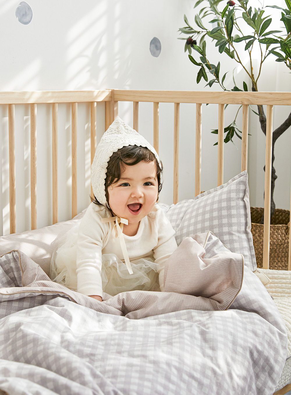 韓國 Bebe Deco - 6cm厚墊飯店級60支高密度棉睡袋-格子棕-被子*1, 睡墊*1, 枕套*1, 枕心*1, 防水收納袋*1