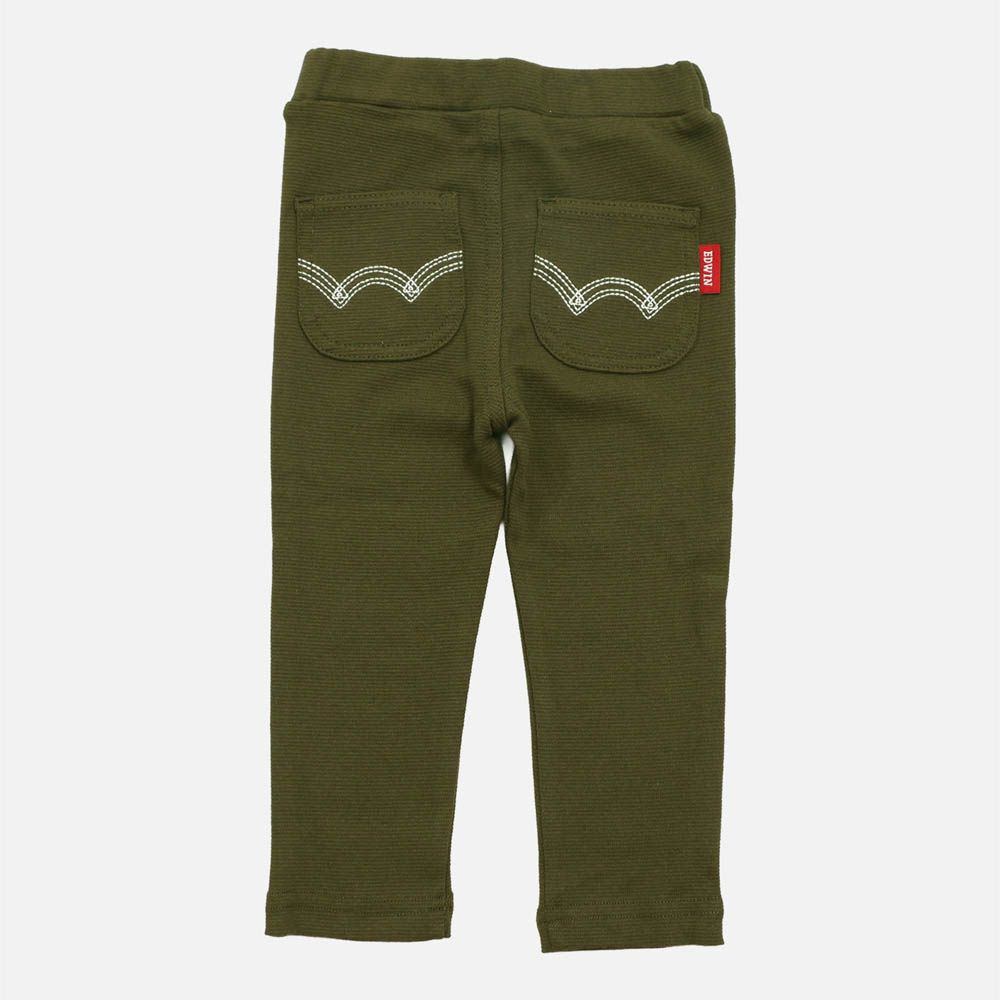 EDWIN聯名 超彈性伸縮長褲-軍綠