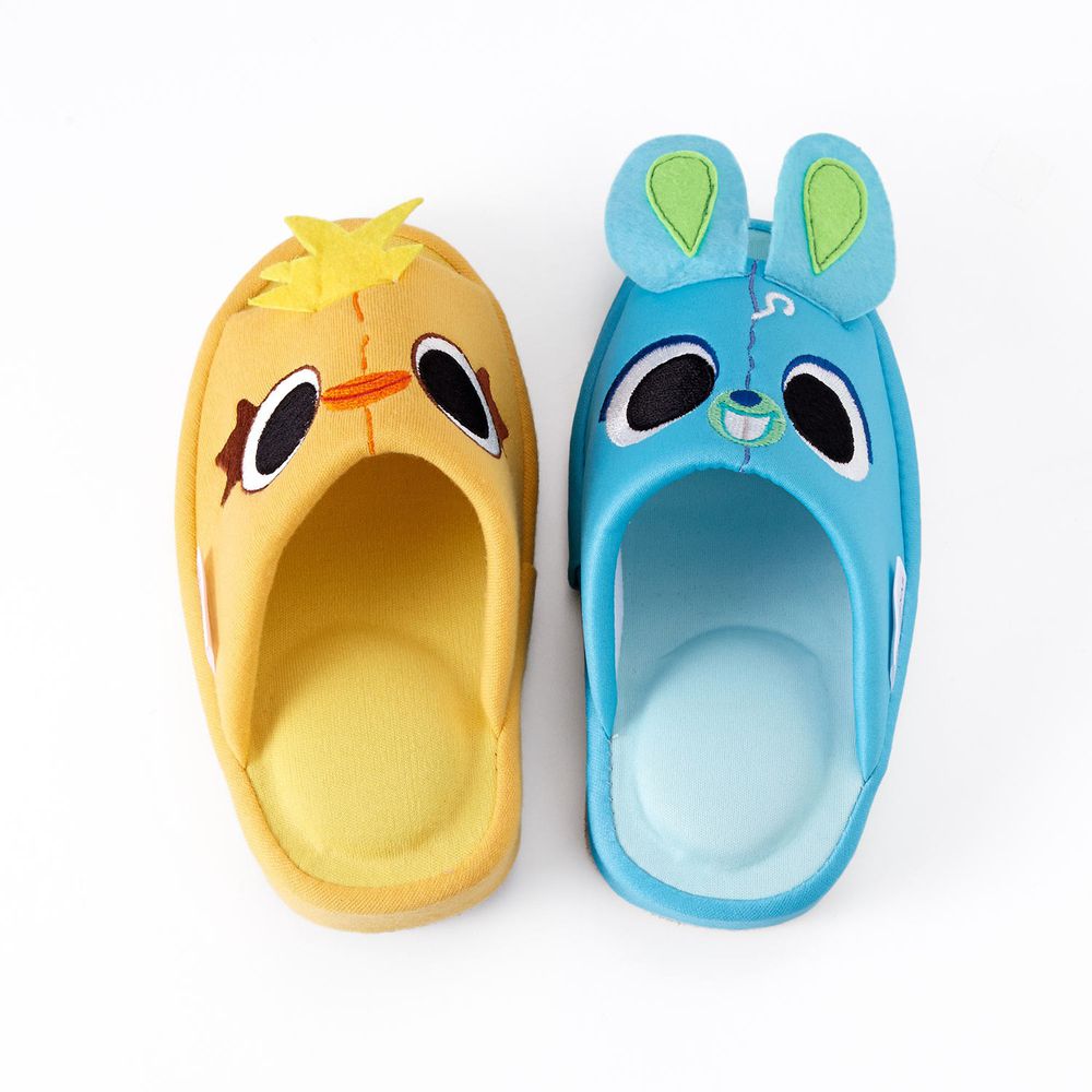 日本千趣會 - 迪士尼 短版 美腿室內拖鞋-Ducky&Bunny (22-24cm)