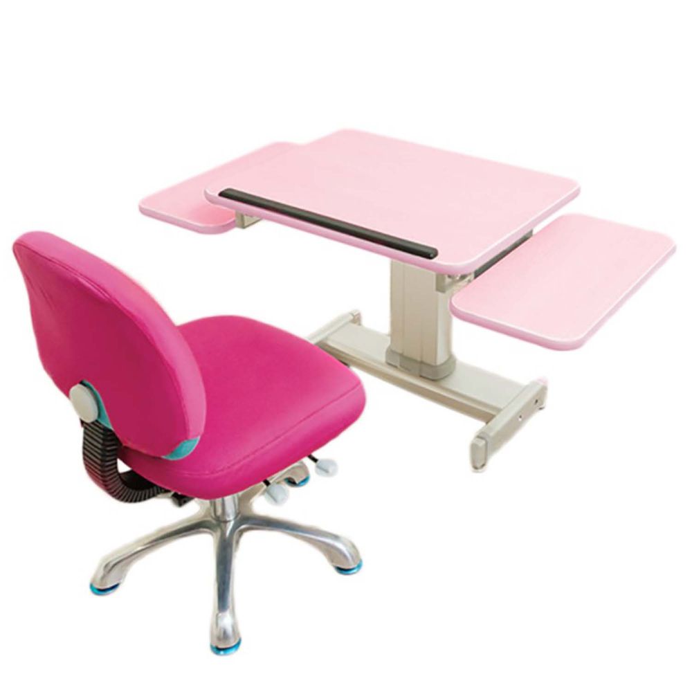 MyTolek 童樂可 - 60精巧版樂適桌+雙側板+挺立椅-桃樂絲粉