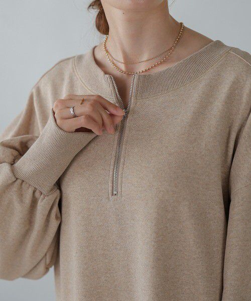 日本 Bab - 2WAY圓領印花魚尾洋裝-摩卡