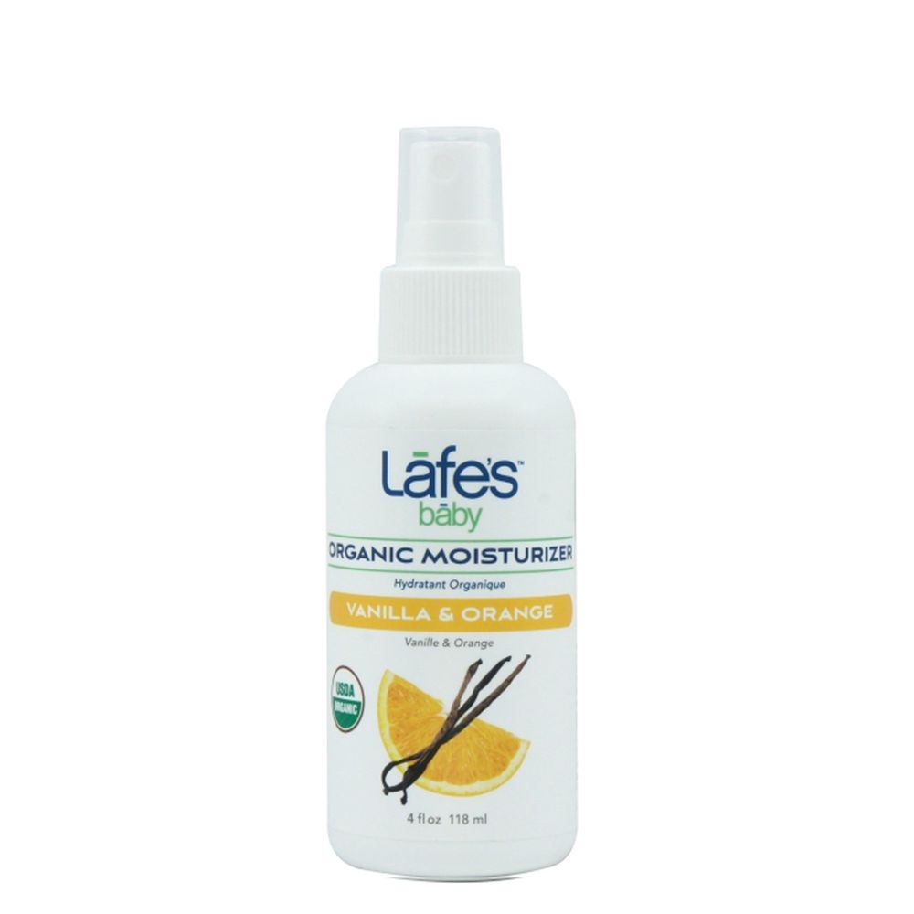 美國 Lafe's organic - 嬰兒潤膚油-香草柑橘-118ml