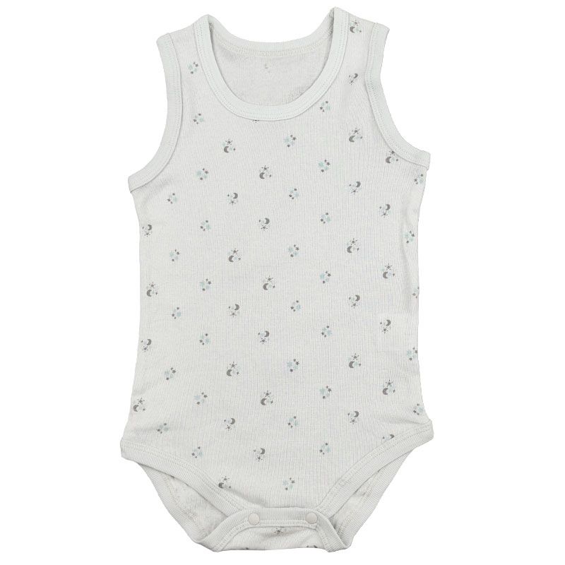 akachan honpo - 無袖速乾套頭式包屁衣2件組-灰色