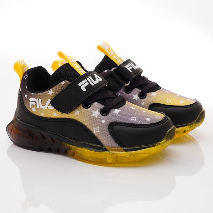FILA - FILA電燈運動鞋-7-J851X-091黑(中小童段)-運動鞋-黑