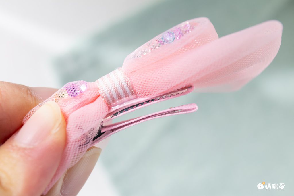 甜美網紗小清新布藝髮夾(10入組)-黃色