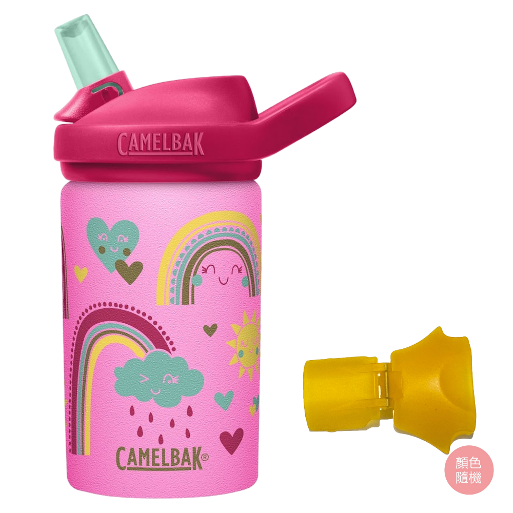 CamelBak - 【贈防塵蓋】EDDY+ 兒童吸管單層不鏽鋼水瓶-魔幻彩虹-400ml