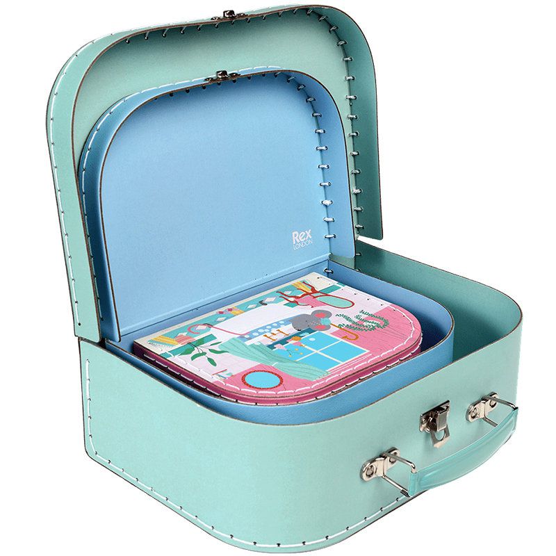 英國 Rex London - 幼兒/兒童旅行手拿箱3件組-溫馨家園