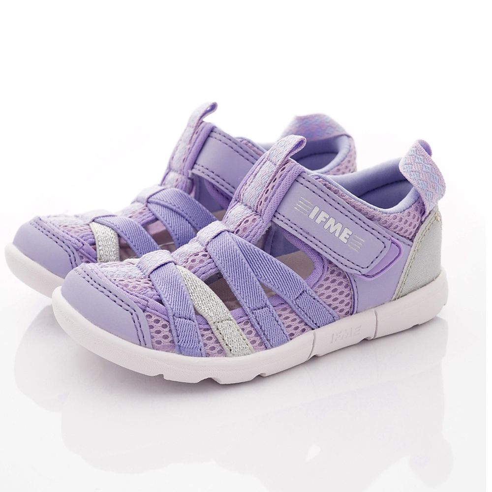 日本IFME - 機能童鞋/涼鞋-護趾水涼雙色機能童鞋(小童段)-紫