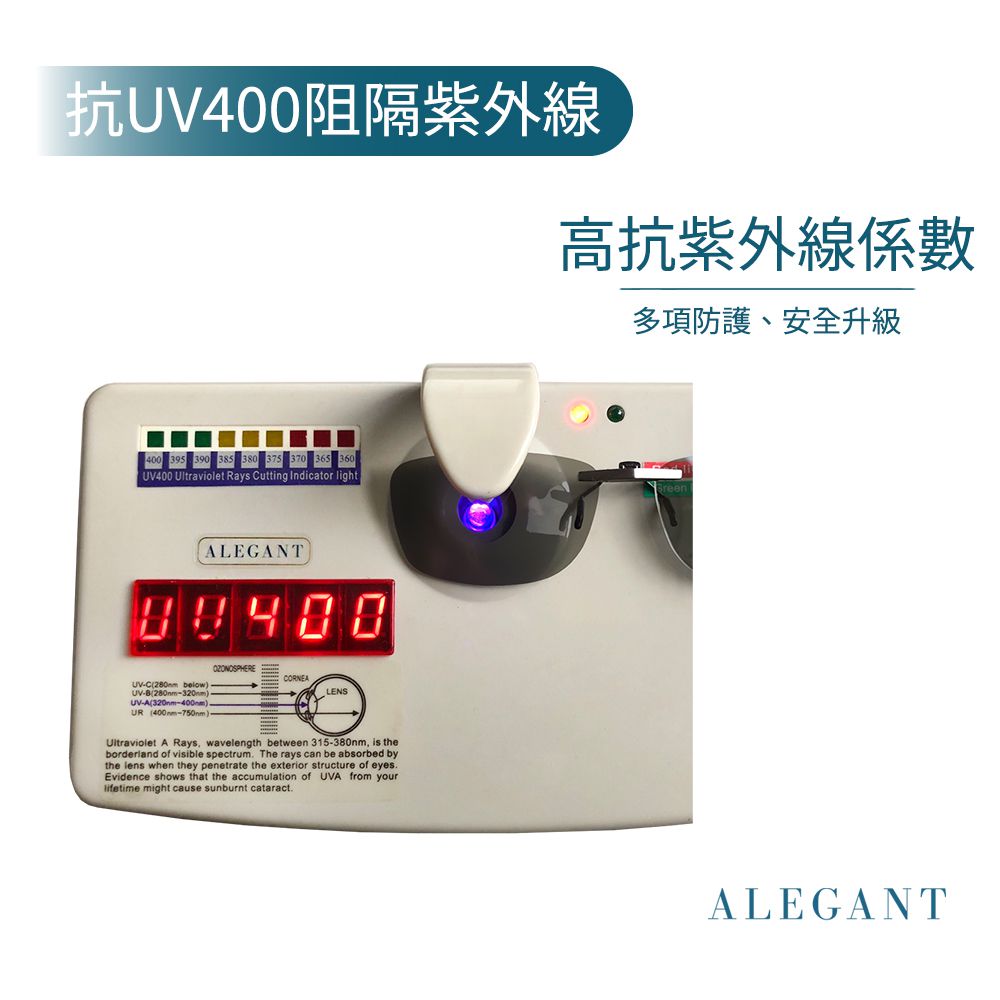 ALEGANT - 冰島灰鋁鎂合金夾式結構寶麗來偏光太陽眼鏡│UV400墨鏡車用夾片│外掛夾式鏡片│近視可戴外掛寶麗來墨鏡