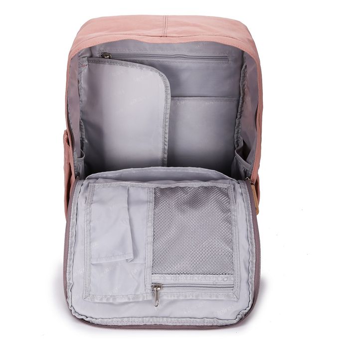 Heine 海恩 - WIN-191多功能後背包 媽媽包 尼龍包 防盜防潑水背包-象牙灰色