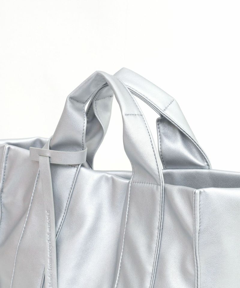 日本 COOCO - 簡約皮革方形手提托特包-天使白 (W33*H27*D14cm)