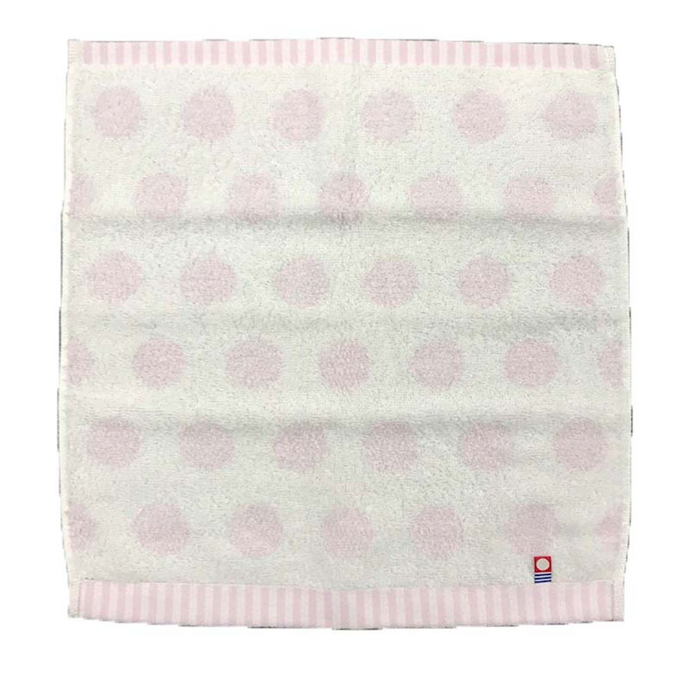 akachan honpo - 今治毛巾 點點-粉紅色 (34×35cm)