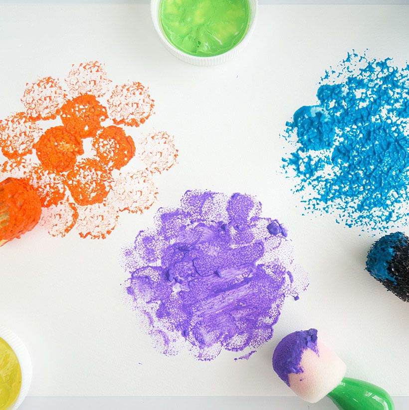 澳洲 Micador - 小畫家工具組-泡泡小畫筆*2+3種不同照型海綿刷(共五支)