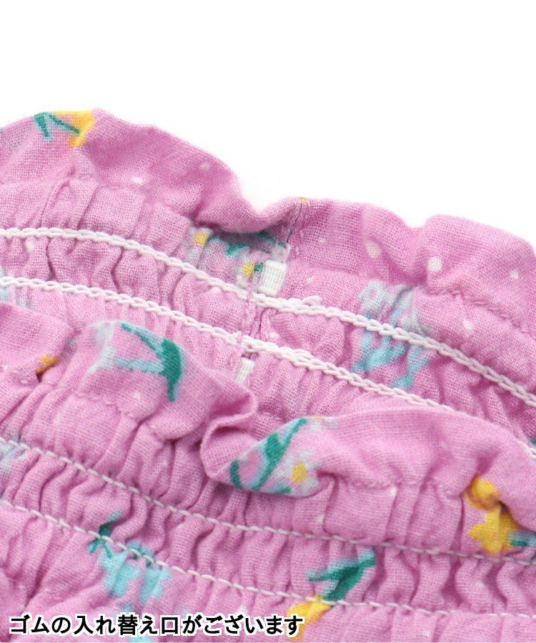 日本 BREEZE - 糖果色系滿版碎花蛋糕裙-嫩黃