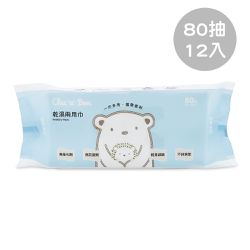 奇哥 - 乾濕兩用巾-80抽12包
