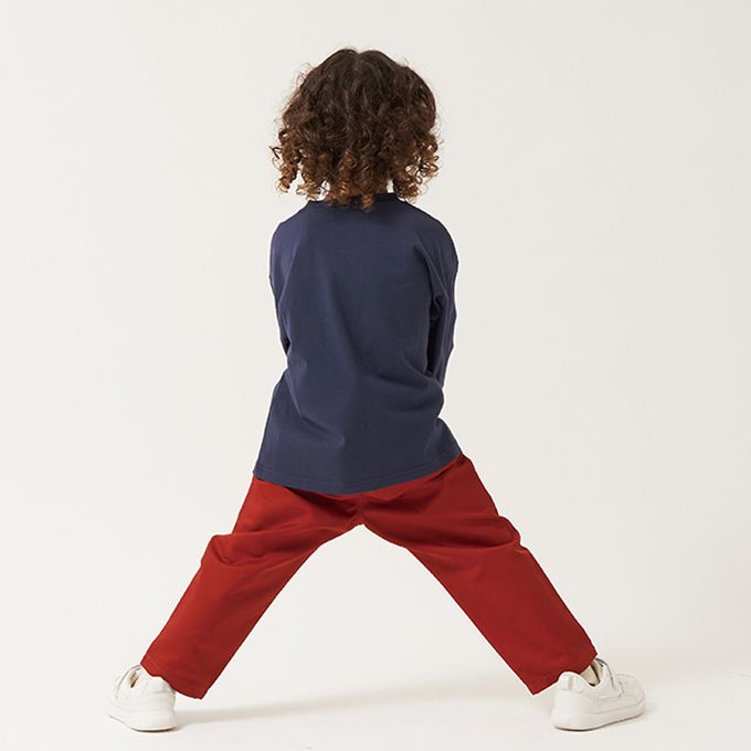 日本 b-ROOM - 挺版舒適廓形長褲-黑