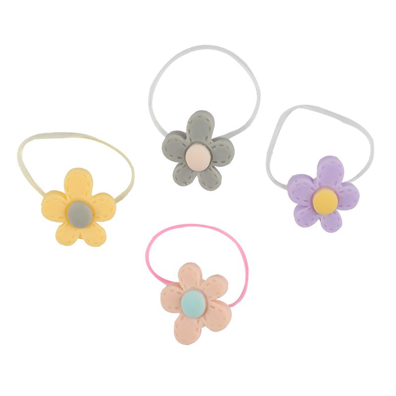 akachan honpo - 迷你髮圈-小花-混色