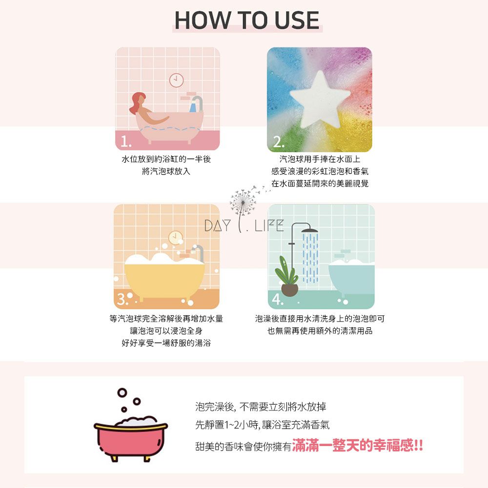 玩玩 Play - 韓國 I'm BOMB彩虹天堂沐浴汽泡球-愛心-約重120g