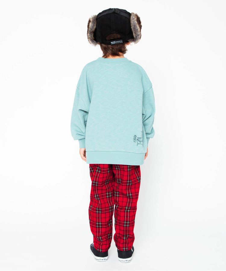 日本 BREEZE - 斜紋布保暖廚師褲-棋盤格-黑米