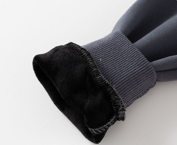 WELLKIDS - 加絨圓領長袖上衣/大學T-滑板暴龍-黃色