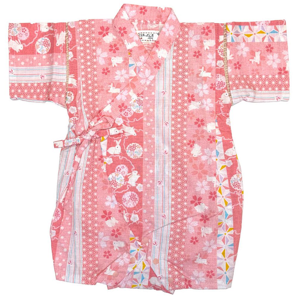 甚平包屁衣-粉紅色