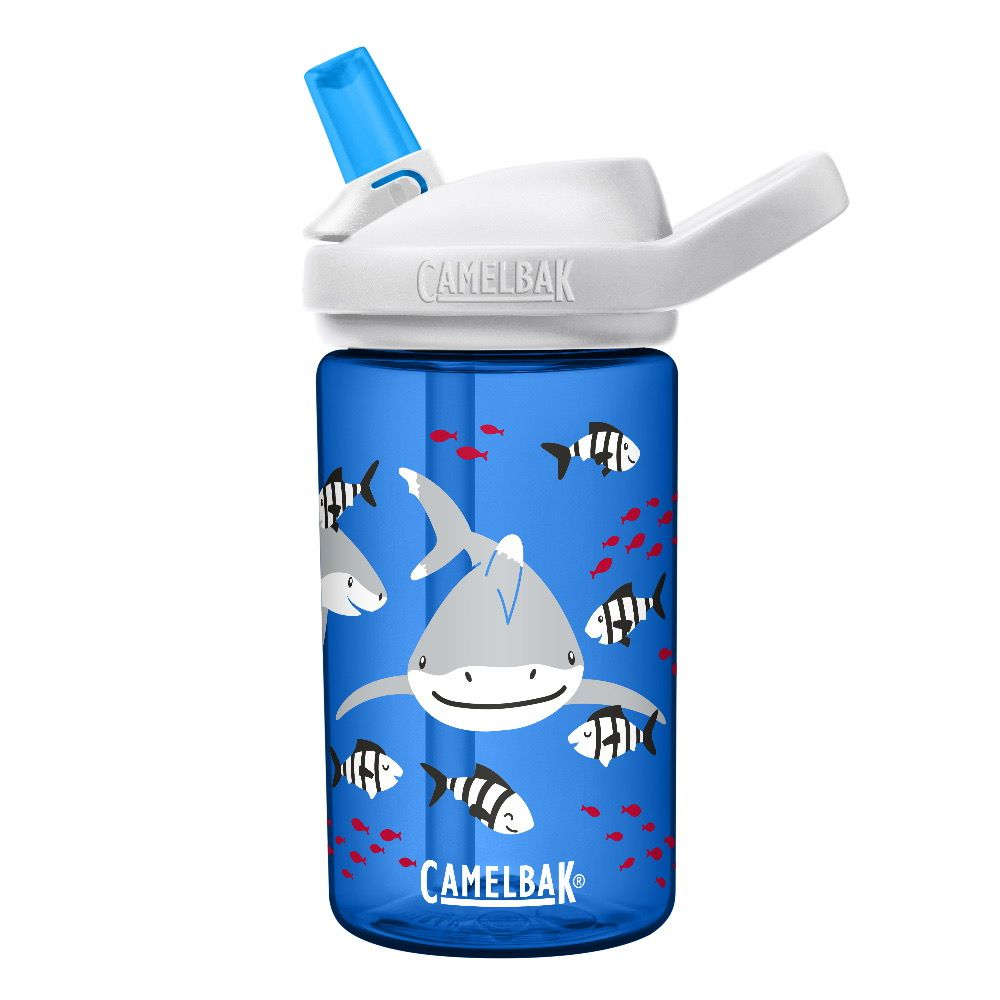 CamelBak - EDDY+ 兒童吸管運動水瓶-鯊魚夥伴 (400ml)-156g