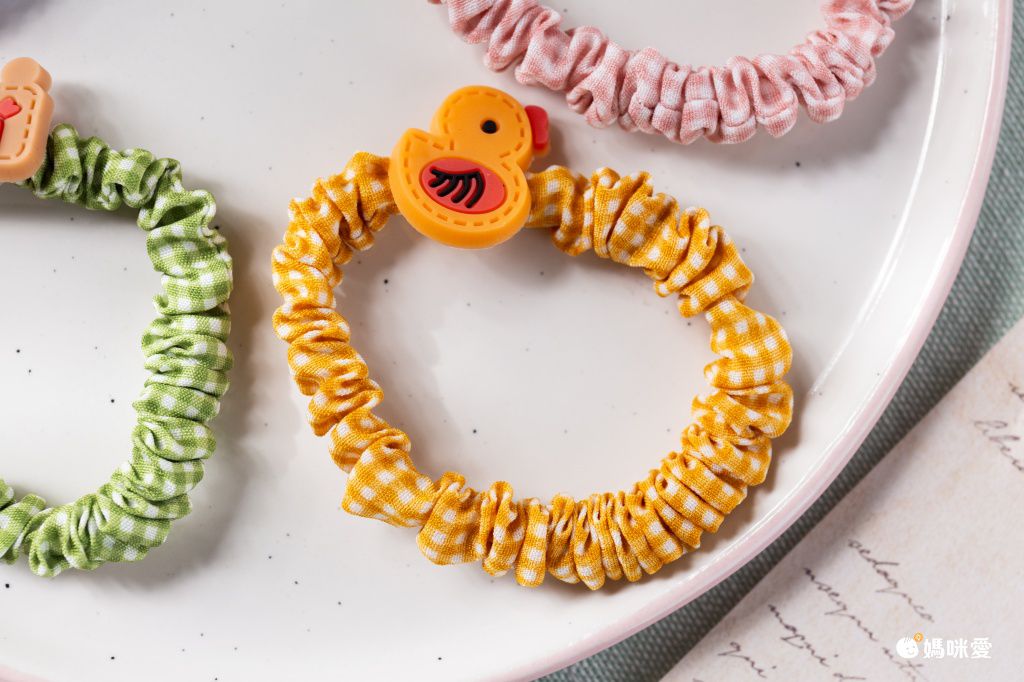 可愛彈性不傷髮大腸圈(10入組)-繽紛蜜蜂-不含紙卡