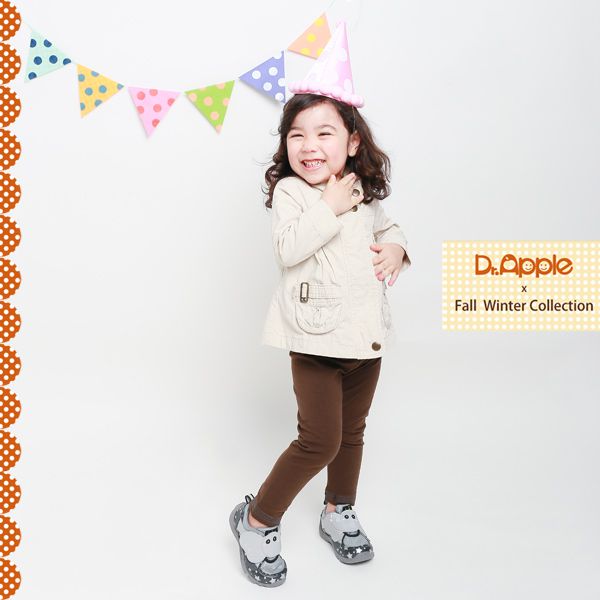 Dr. Apple - 機能童鞋-噴水大象飛越星空閃亮亮童鞋-黑