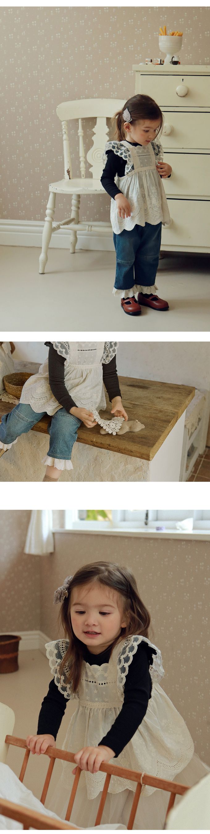 韓國 Puellaflo - 肩膀小荷葉裝飾彈性長袖上衣-黑