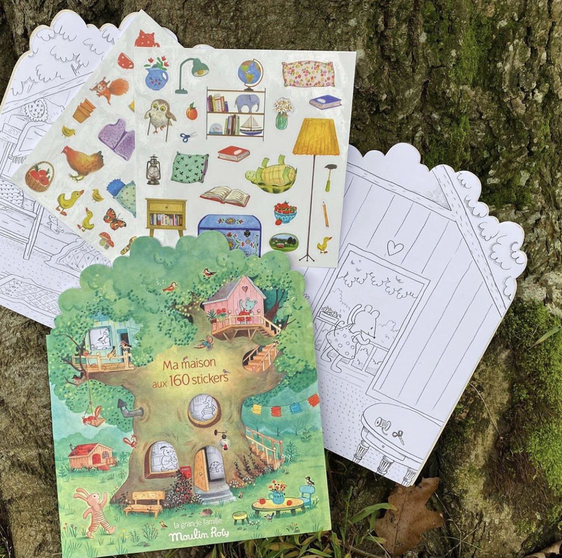 Moulin Roty - 貼紙遊戲書-森林冒險