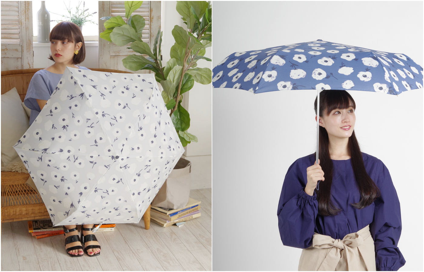 日本 nifty colors - 抗UV輕量 晴雨兩用折疊傘-美味櫻桃-陽光黃 (直徑98cm/195g)