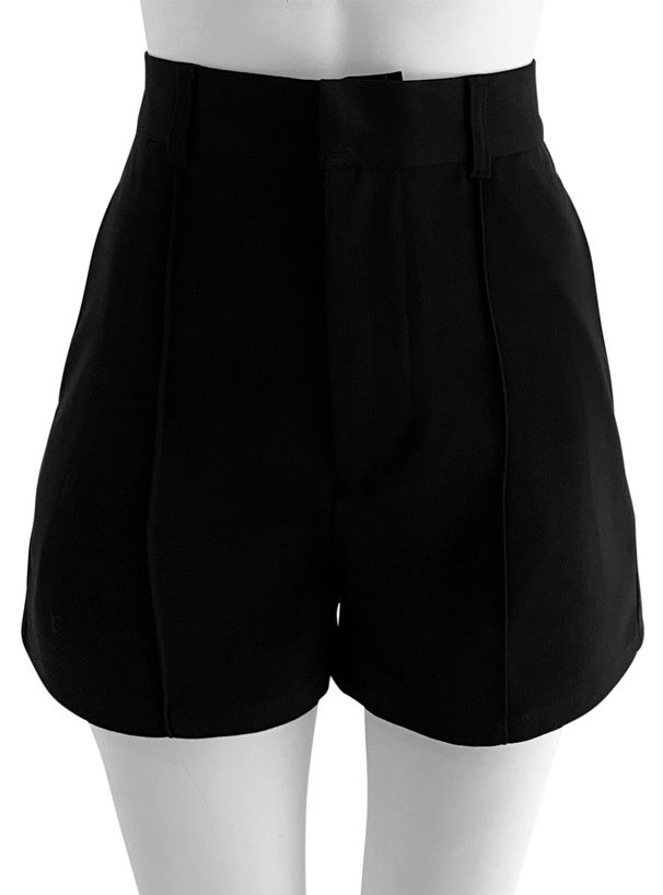 日本 GRL - 時尚修身百搭短褲-黑