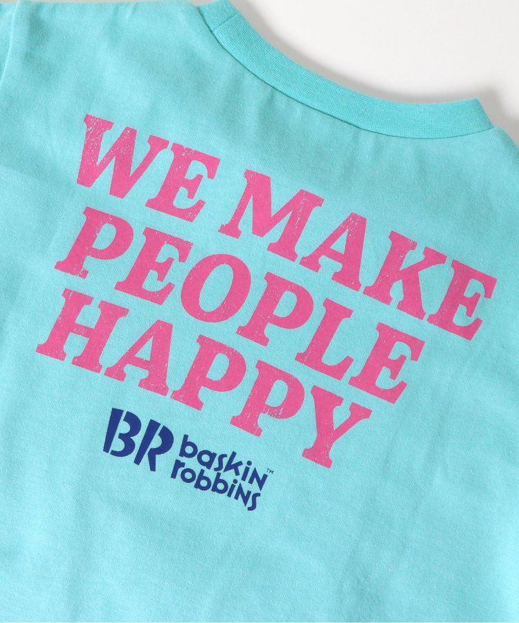 日本 BREEZE - 31冰淇淋聯名 印花短袖上衣-最愛的甜筒-米白