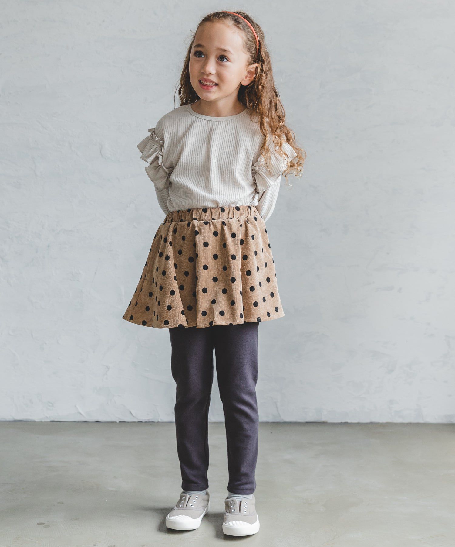 日本 PAIRMANON - 柔軟彈性百搭褲裙-素色-摩卡x灰黑