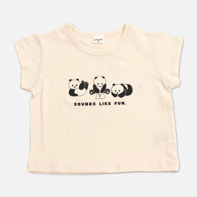 日本 Chil2 - 100%棉 可愛印花短袖上衣-檸檬-白